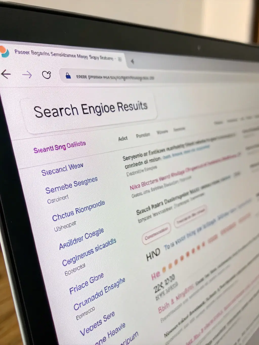 A screenshot of a search engine results page with a highlighted top-ranking website, illustrating KingSynergy's SEO services.