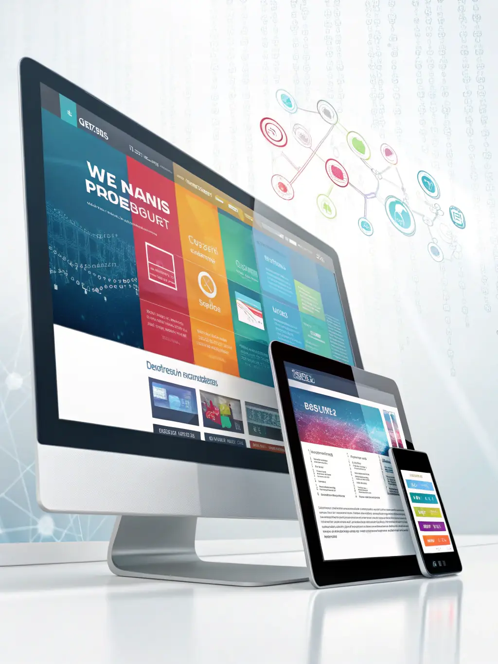 A visually engaging digital advertisement displayed on various devices, representing targeted campaigns across multiple platforms.