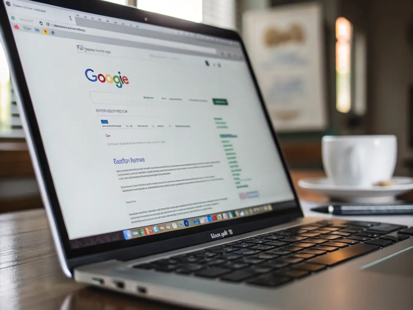 A screenshot of a search engine results page with a highlighted top-ranking website, illustrating KingSynergy's SEO services.