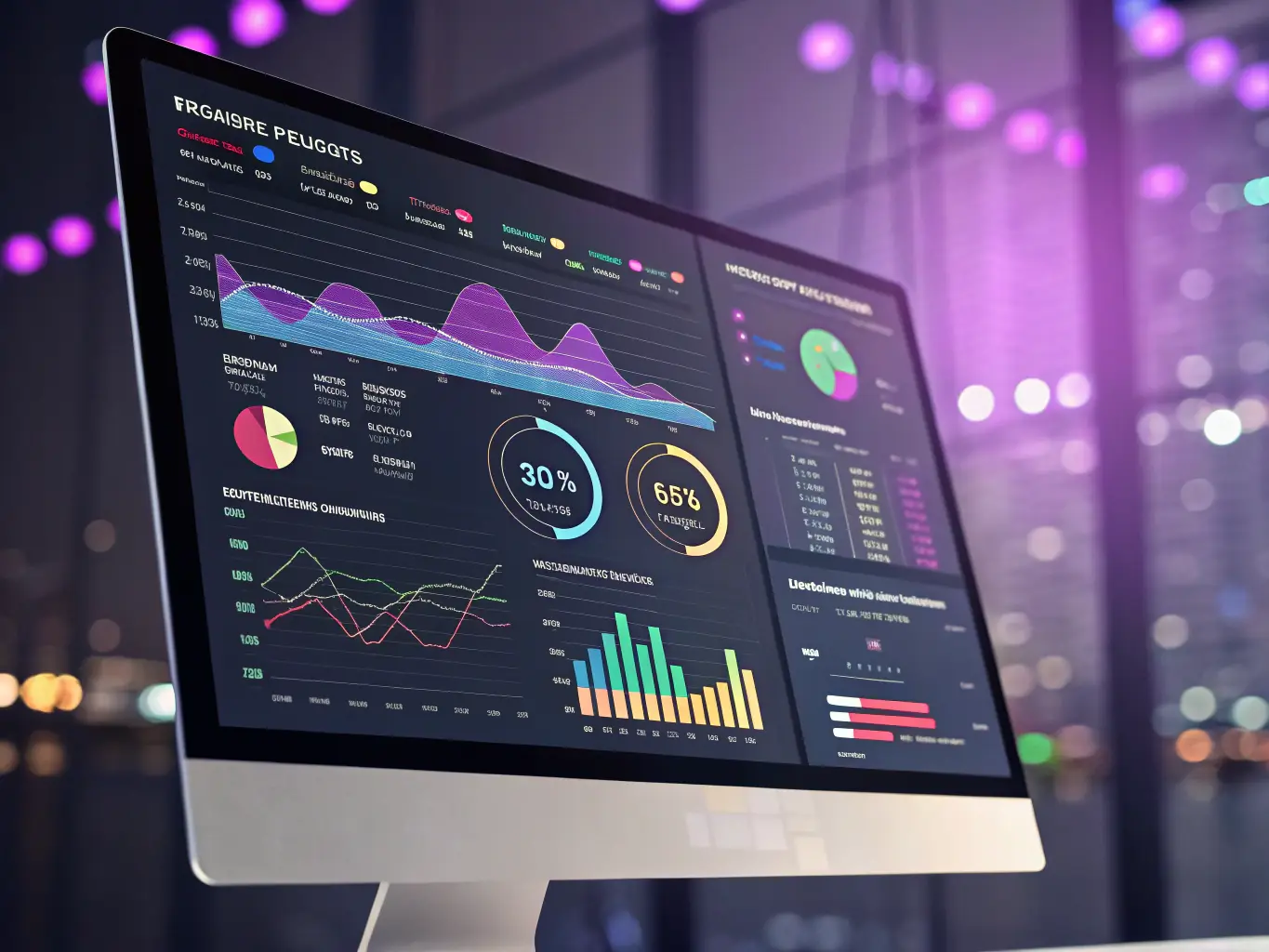 An image of a digital marketing dashboard displaying campaign metrics and analytics, representing KingSynergy's Digital Advertising & Campaigns service.